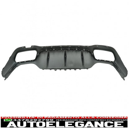 Rear Diffuser with Exhaust Tips Suitable for Mercedes E-Class W213 (2016-2019) E53 Design Night Package