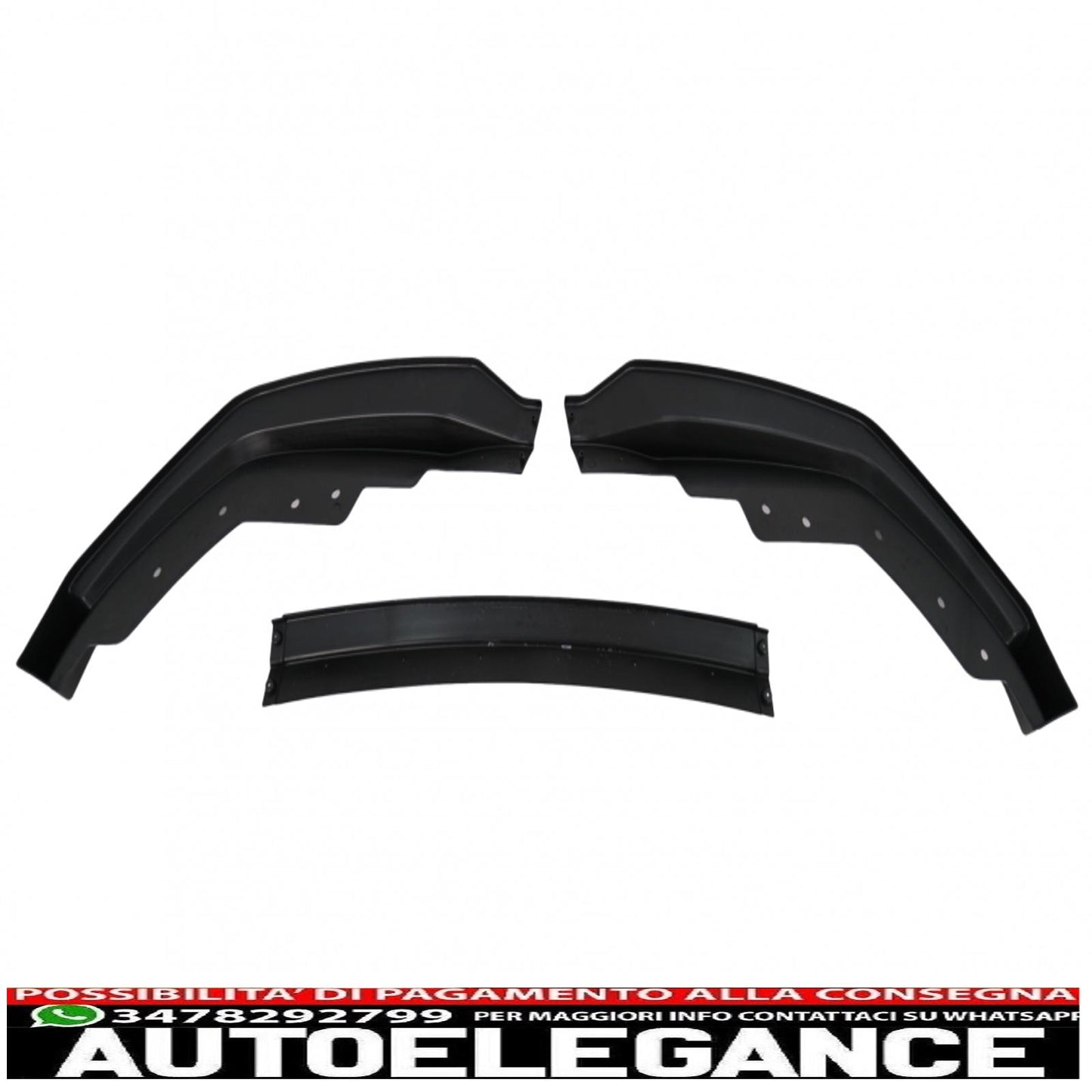 Front Bumper Spoiler Lip Fit For BMW 3 Series G20 Sedan G21 Touring (2018-2022) M Sport Piano Black 