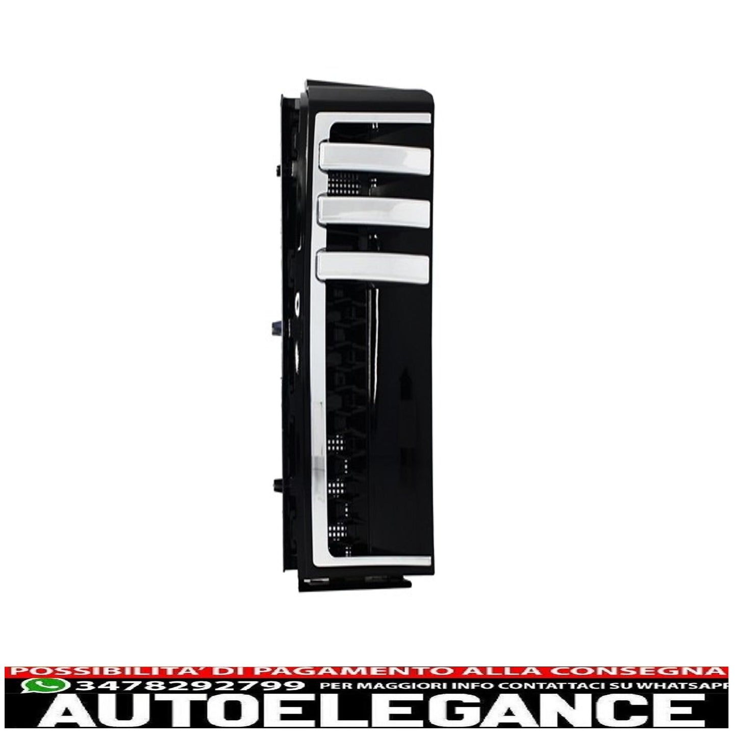 griglia centrale nero-argento prese d'aria laterali nere adatta per land rover vogue iii l322 (2002-2005) autobiografia edizione sovralimentata