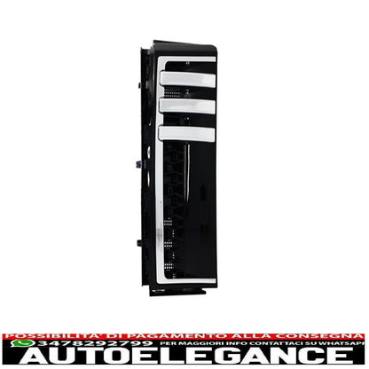 griglia centrale nero-argento prese d'aria laterali nere adatta per land rover vogue iii l322 (2002-2005) autobiografia edizione sovralimentata