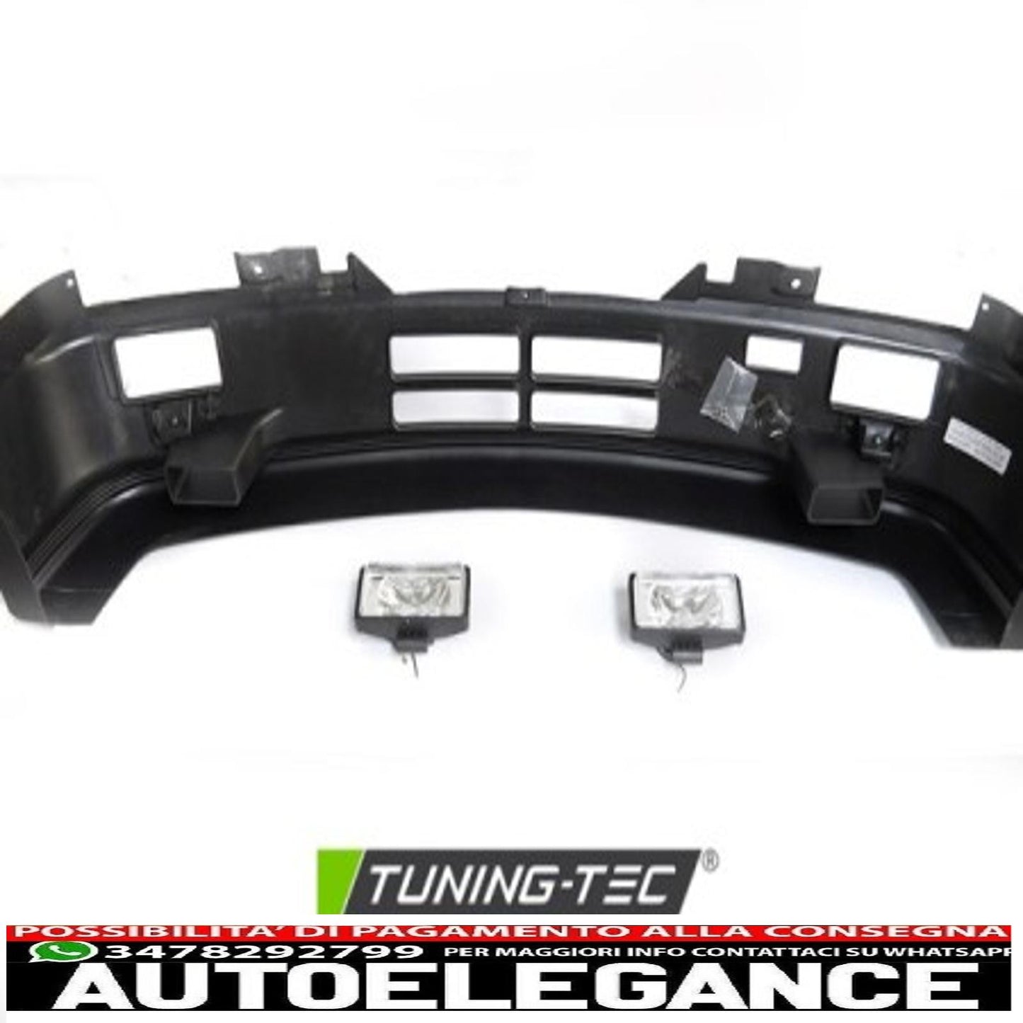 Paraurti anteriore stile sportivo + fendinebbia per BMW E30 82-90