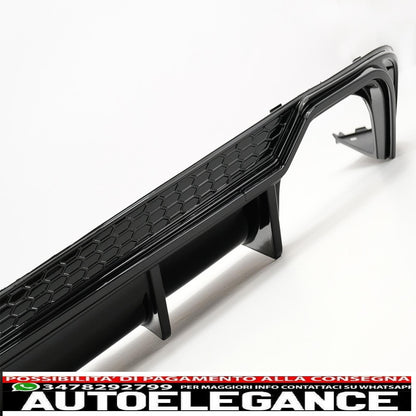 Diffusore d'aria per mantovana paraurti posteriore adatto per audi a5 f5 s-line (2017-2019) design rs5