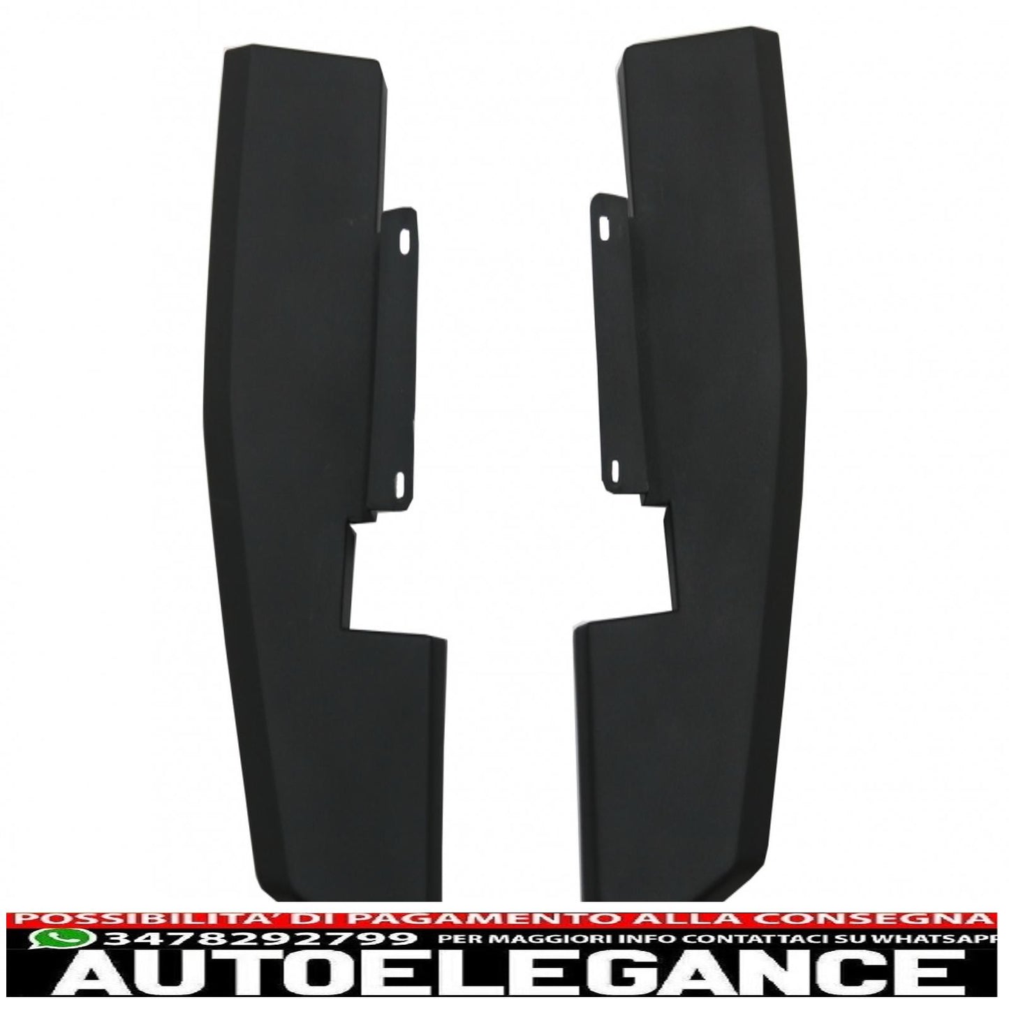 diffusore paraurti posteriore adatto per ford mustang mk6 vi sesta generazione (2015-2017) rtr design nero opaco