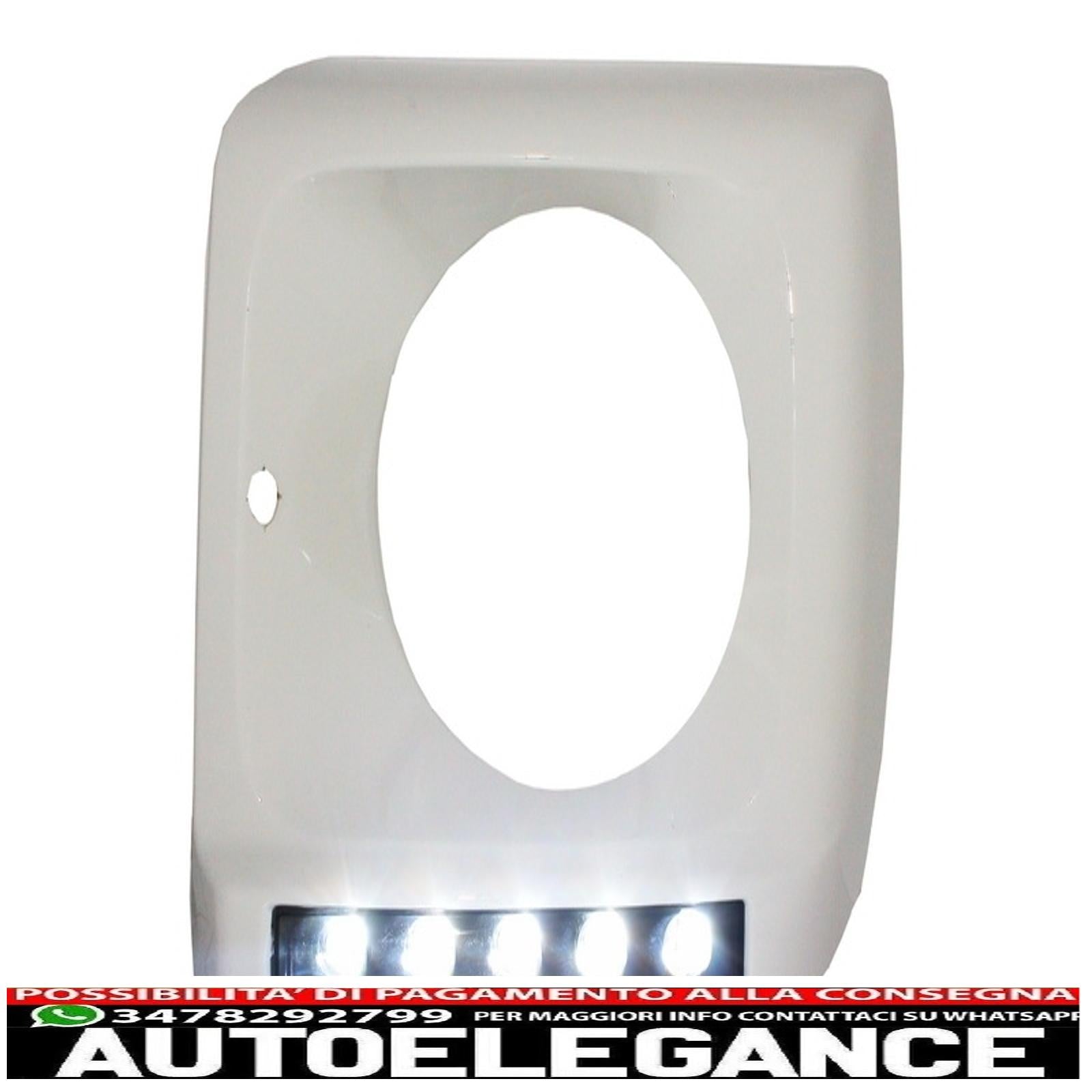Copri fari bianchi con led drl luci di marcia diurna adatti per mercedes classe g w463 (1989-2012) design g65 AUTOELEGANCERICAMBI