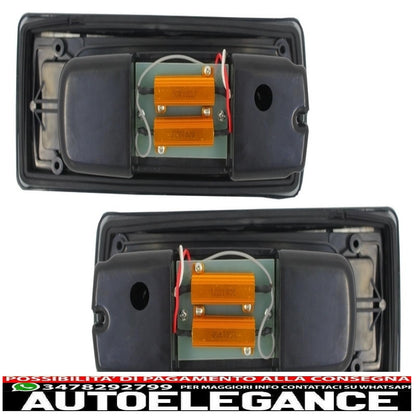 fanali posteriori a led barra luminosa con paraurti posteriore fendinebbia e indicatori di direzione sequenziali dinamici adatti per mercedes benz classe g w463 (1989-2015) fumè