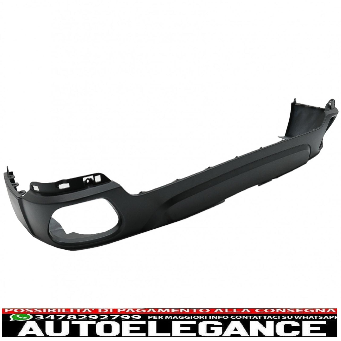 Diffusore mantovana per paraurti posteriore con terminali di scarico quadrati adatto per BMW X5 F15 (2013-2018) design m-tech V8 per paraurti posteriore standard edizione grigio scuro