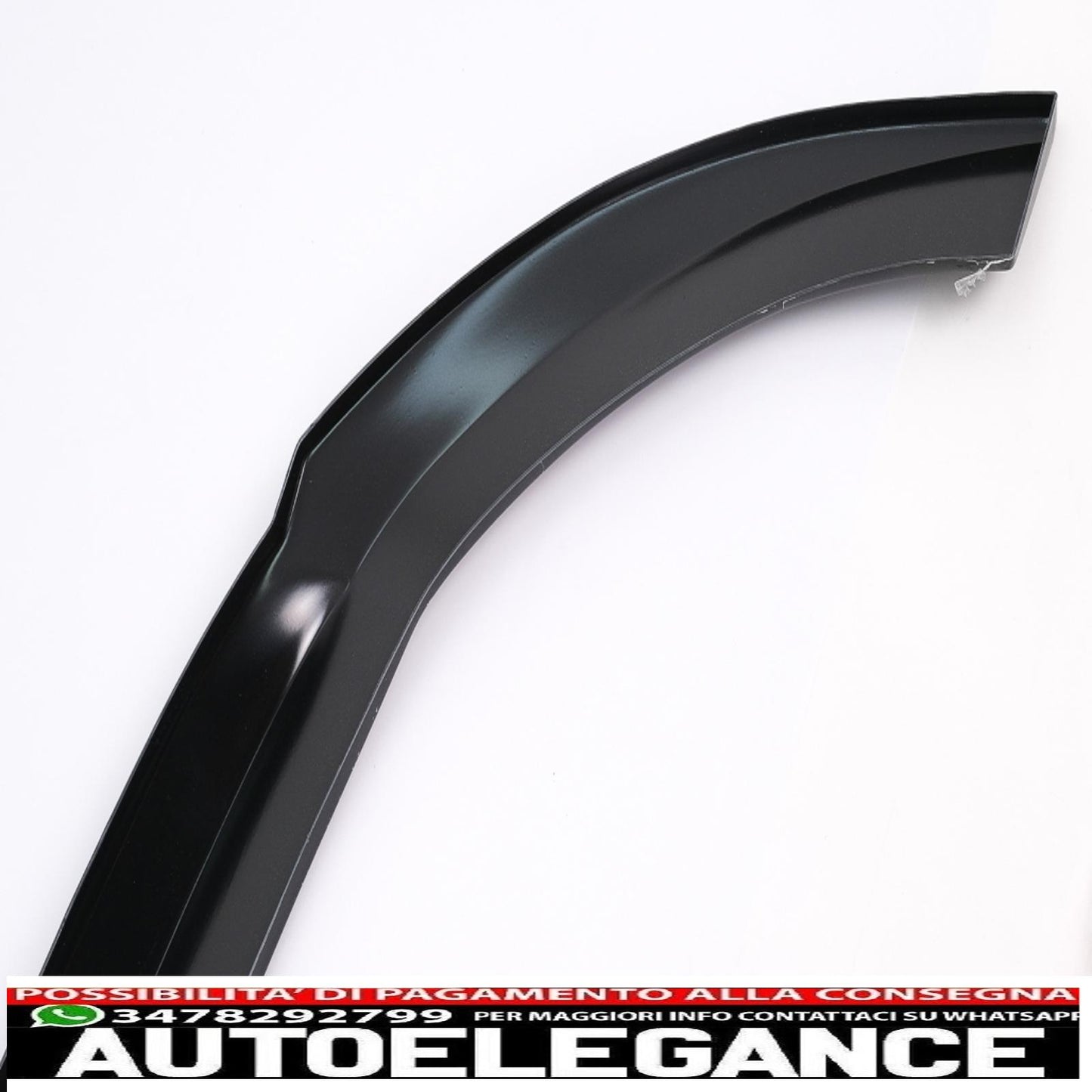 Front bumper lip extension suitable for mercedes v class w447 (2014 onwards) only for standard edition piano black 