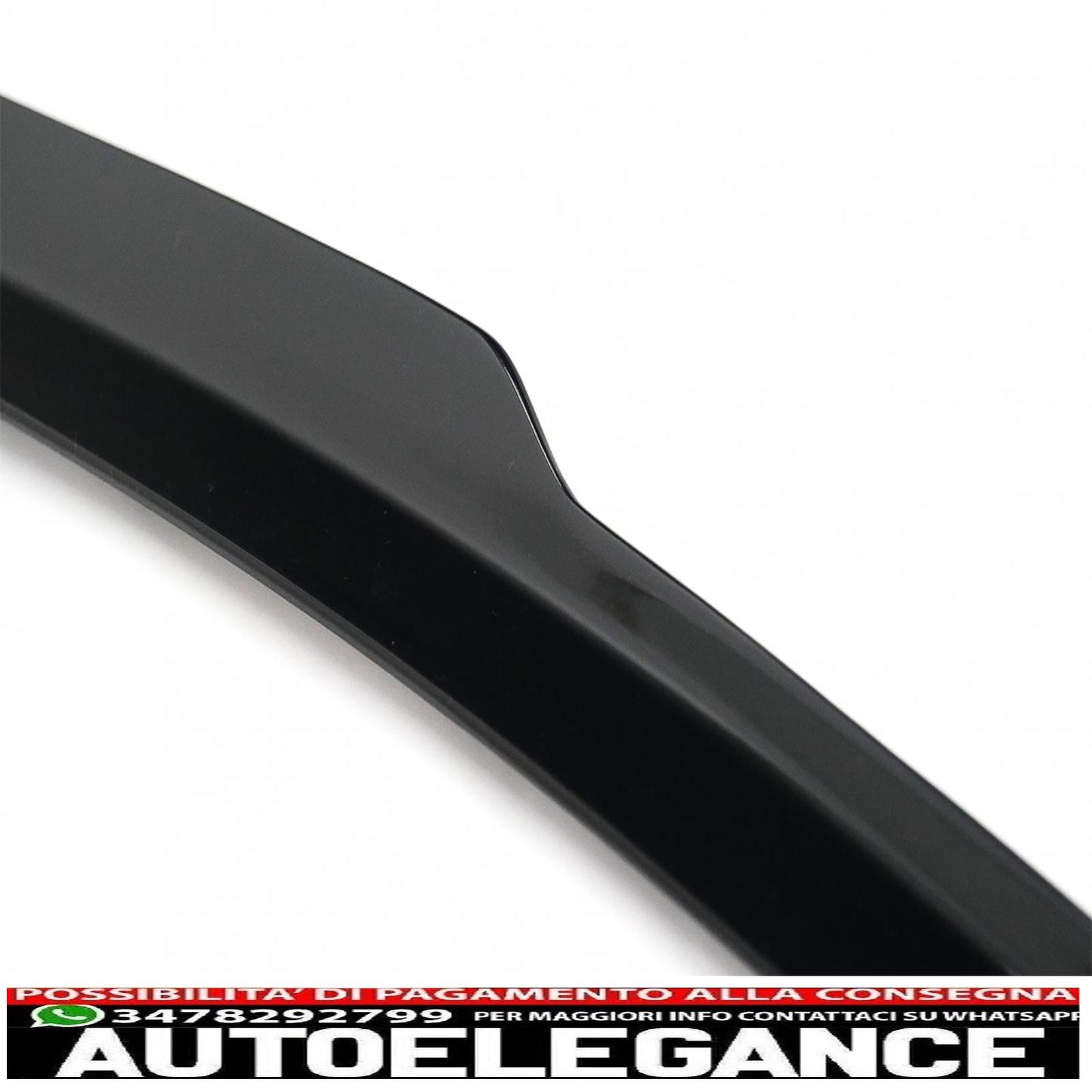 Additional roof spoiler cap suitable for audi q8 suv (2018-up) sporty piano black design