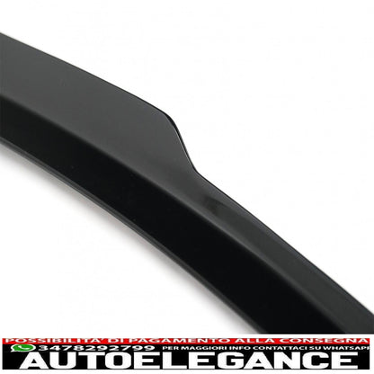 Additional roof spoiler cap suitable for audi q8 suv (2018-up) sporty piano black design