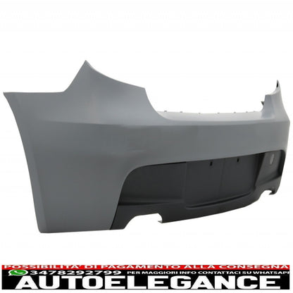 complete body kit with double exhaust tips in matt carbon fiber suitable for BMW 1 series e81 e87 hatchback (2004-2011) m-technik m sport design without pdc
