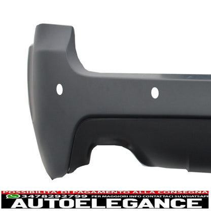 paraurti anteriore senza fendinebbia e paraurti posteriore con pdc da 28mm adatto per bmw serie 5 e61 touring 2003-2007 m-technik design