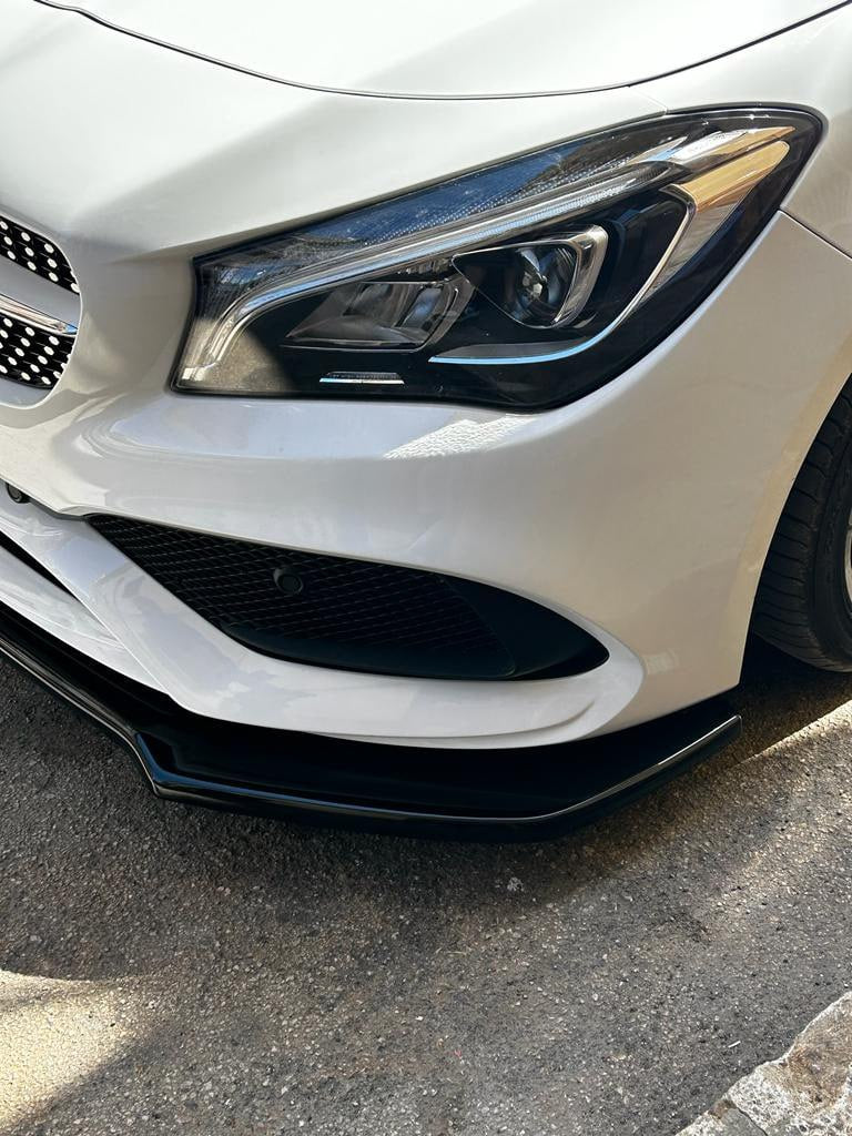 SPLITTER SUITABLE FOR MERCEDES A CLASS W176 2016-2018 GLOSSY BLACK LOOK 