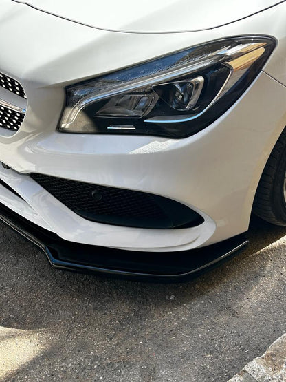 SPLITTER SUITABLE FOR MERCEDES A CLASS W176 2016-2018 GLOSSY BLACK LOOK 