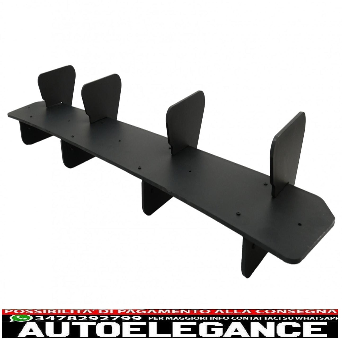 Splitter estensione paraurti posteriore per diffusore adatto a vw golf 7.5 facelift gti (2017-2020) nero