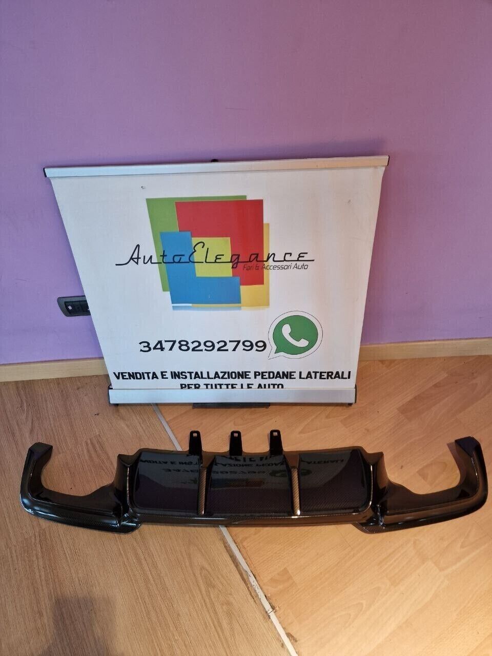 REAR DIFFUSER FOR BMW 5 SERIES F10 F11 2010-2017 IN ABS LOOK M5 CARBON