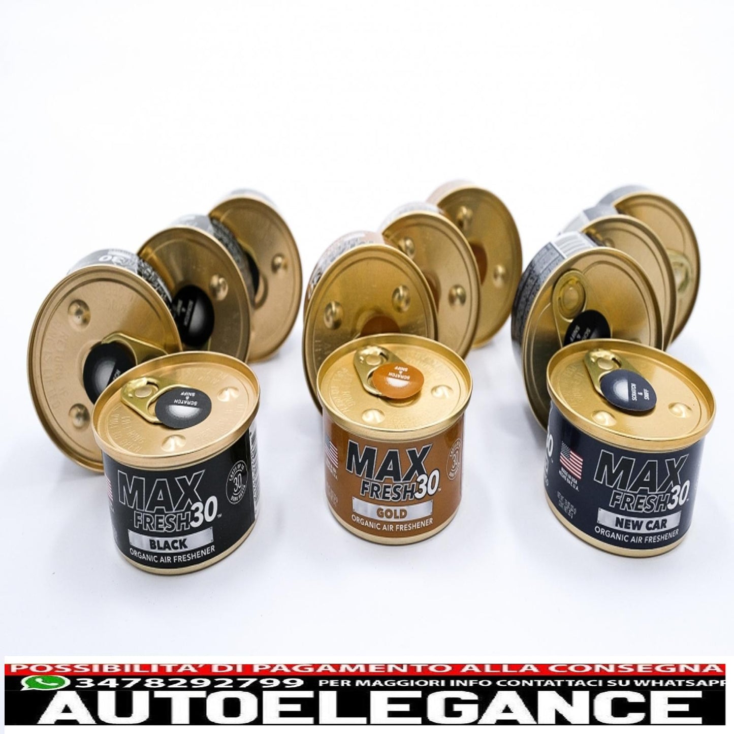 paradise air fresh deodorante biologico senza tappo lattina max fresh 30 12 lattine assortite