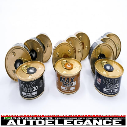 paradise air fresh deodorante biologico senza tappo lattina max fresh 30 12 lattine assortite