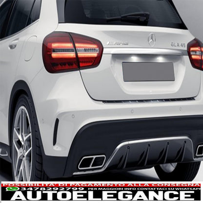 Alette paraurti posteriori alette laterali flic adatte per mercedes gla x156 gla250 gla45 (2014-up) edizione nera AUTOELEGANCERICAMBI