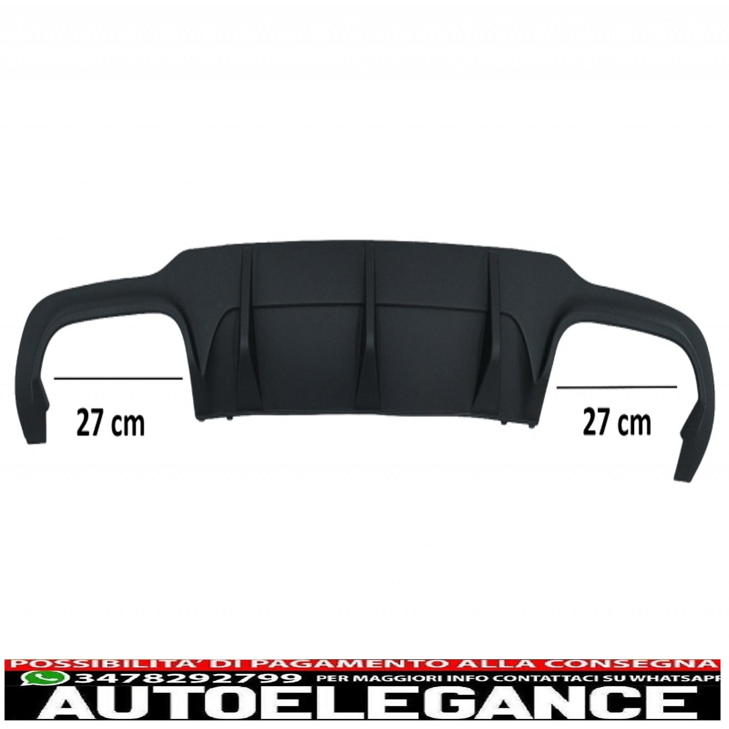 Punte del silenziatore del diffusore d'aria della mantovana del paraurti posteriore adatte per mercedes classe c w204 amg sport line (2012-2014) limousine