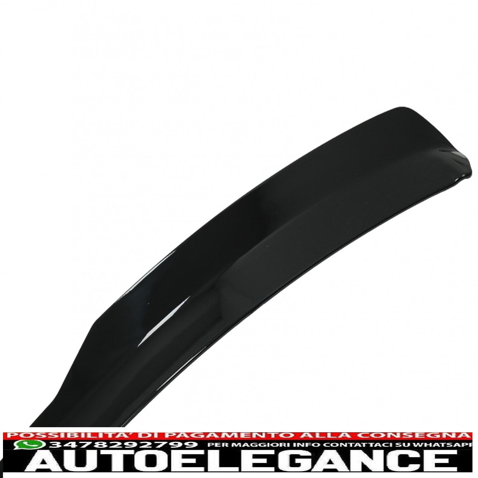 aggiungi l'estensione dell'ala dello spoiler sul tetto adatta per vw polo aw mk6 (2017-up) pianoforte nero AUTOELEGANCERICAMBI