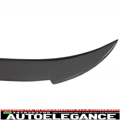 Mirror covers and trunk spoiler kit suitable for 3 series f30 (2011-2018) m4 design real carbon