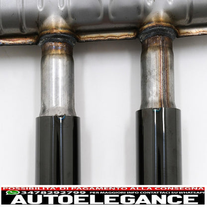 complete exhaust system suitable for vw golf 5 r32 (2003-2007) golf 6 r20 (2008-2013) catback silencer piano black
