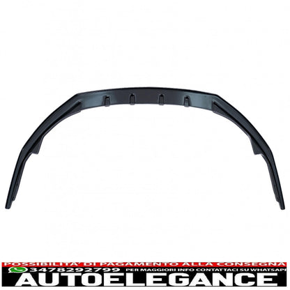 Front Bumper Lip Extension Spoiler Fit For Peugeot 308 MK3 (2021-up) Piano Black 