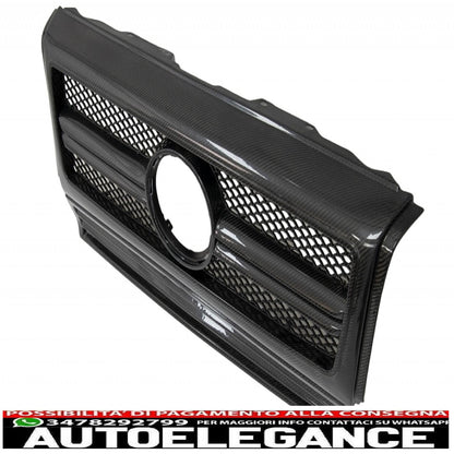 real carbon front parts suitable for mercedes g-class w463 amg (1990-2014) g65 design grille headlights spoiler covers 