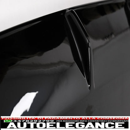 Diffusore d'aria mantovana paraurti posteriore adatto per skoda octavia ii (2004-2009) pianoforte nero