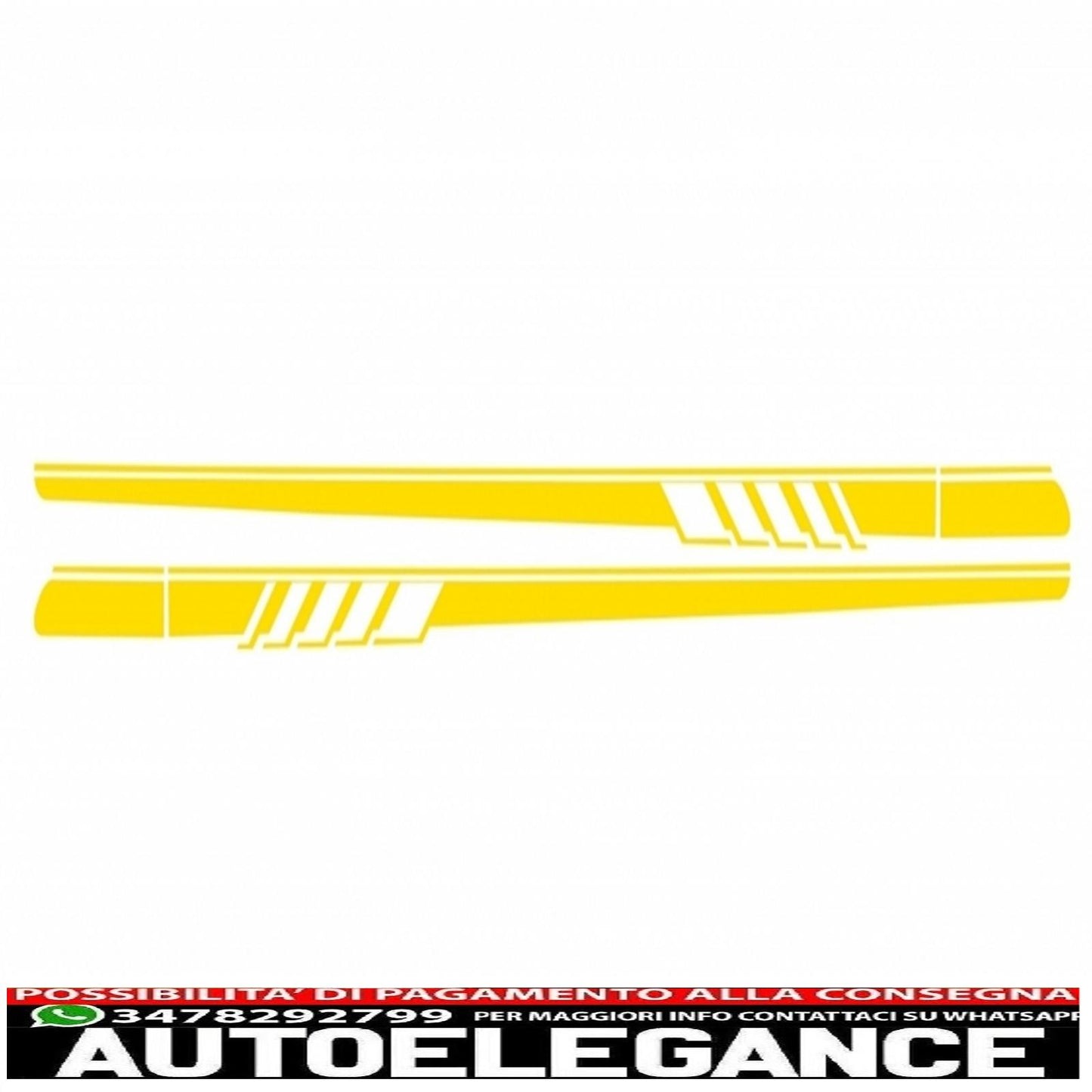 Set of side and top hood roof tailgate decals stickers, matt yellow, suitable for mercedes c205 coupe a205 cabriolet (2014-up) 