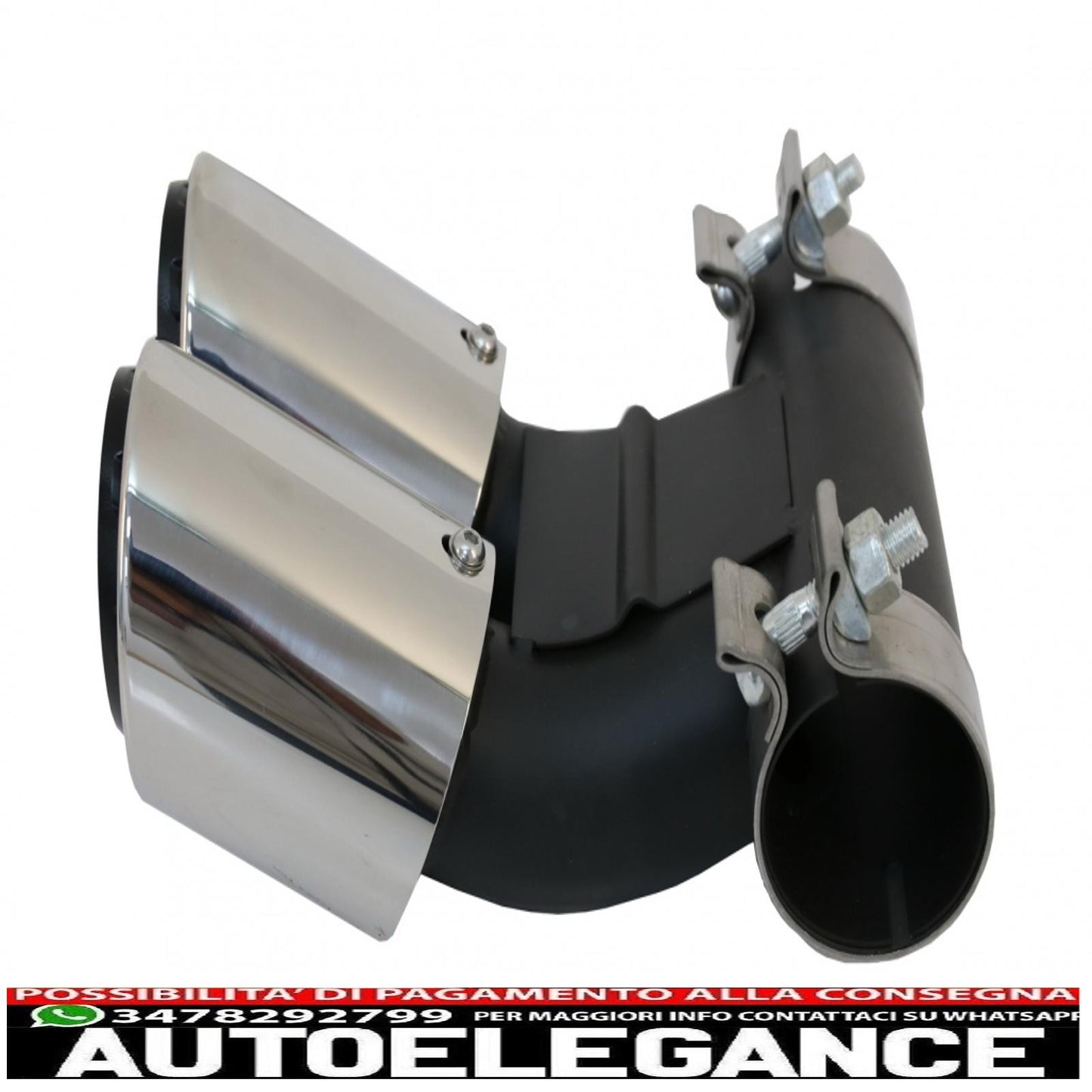 Exhaust tips suitable for Porsche 718 Cayman Boxster 982 (2016-up) chrome 