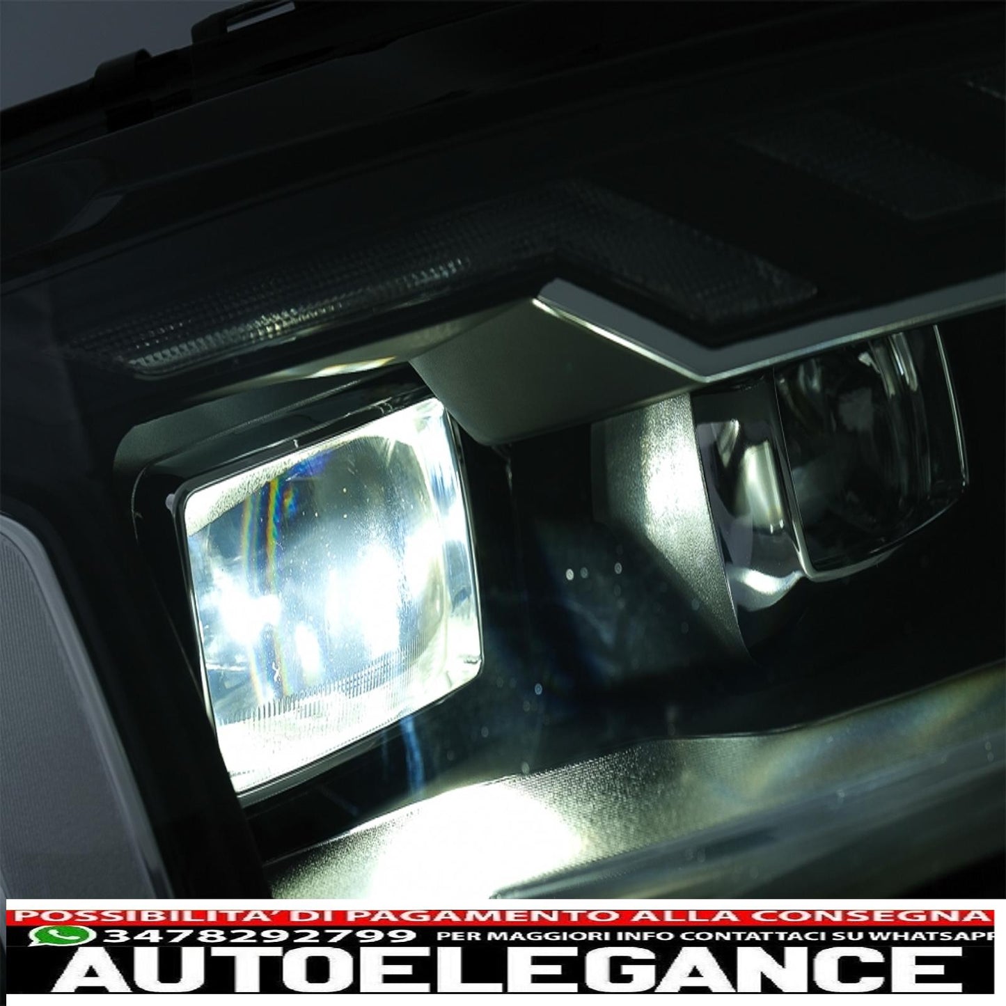 full led headlights suitable for audi a4 b8.5 facelift (2012-2015) dynamic sequential cornering lights black design a4 b9.5