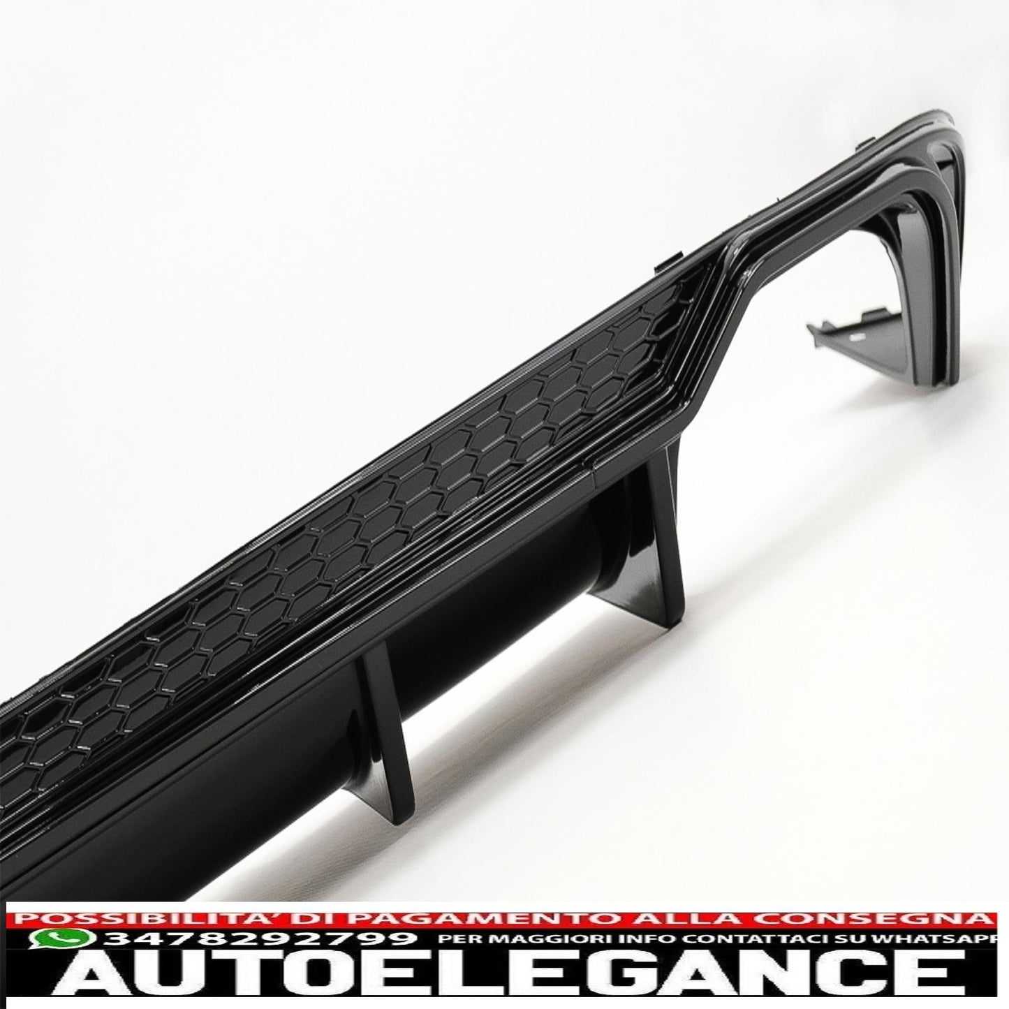 Diffusore d'aria per mantovana paraurti posteriore adatto per audi a5 f5 s-line (2017-2019) design rs5