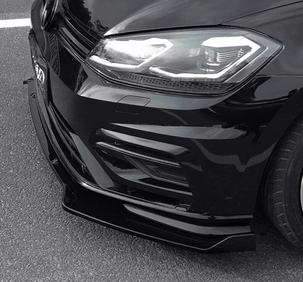 SPLITTER ADATTO PER GOLF 7 - 7.5 2012-2019 LOOK NERO LUCIDO TOP DESIGN SPORTIVO