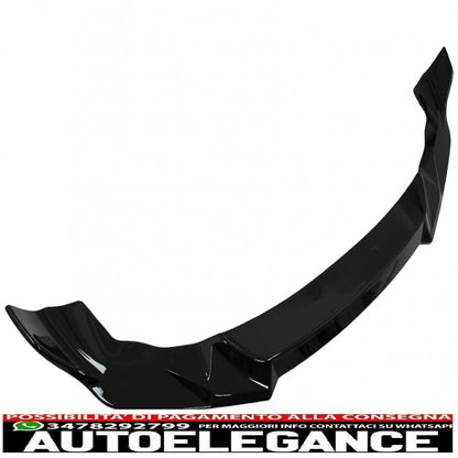 Front Bumper Spoiler Fit For BMW 2 Series F87 M2 (2016-2020) Piano Black 