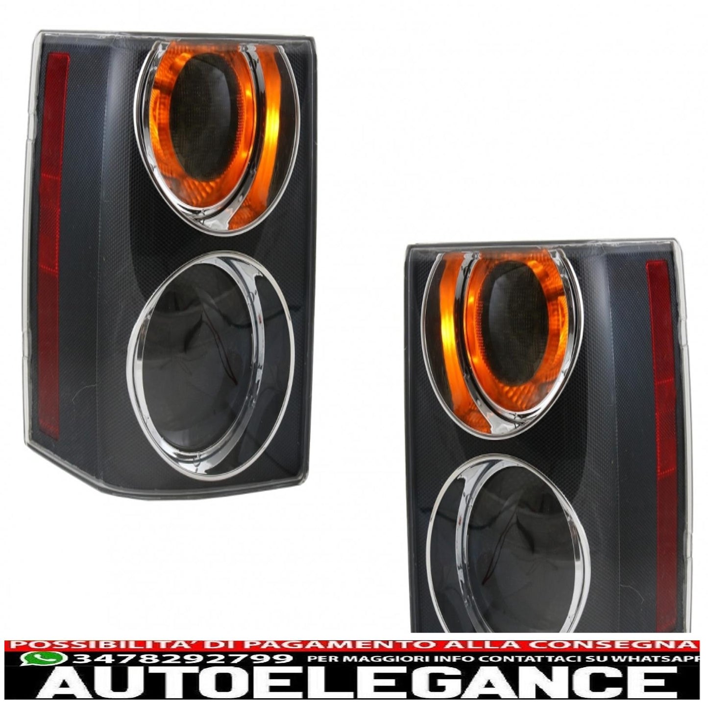 Rear lights suitable for Land Range Rover Vogue III L322 (2002-2009) Halogen Bulb Supercharged Facelift Smoke Edition design