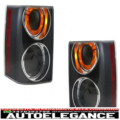 Rear lights suitable for Land Range Rover Vogue III L322 (2002-2009) Halogen Bulb Supercharged Facelift Smoke Edition design