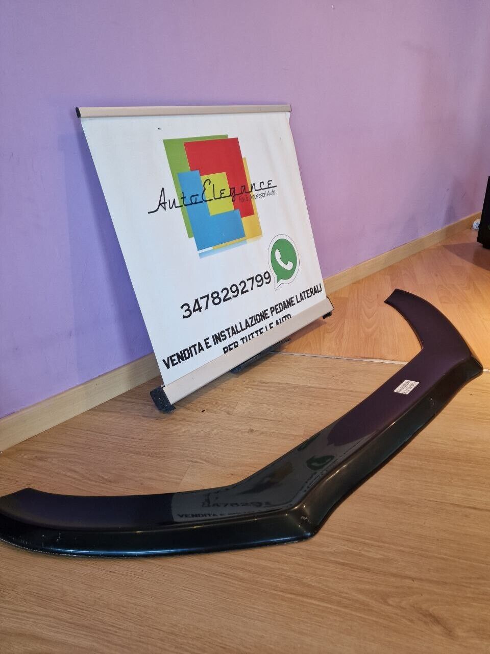 SPLITTER SUITABLE FOR AUDI A5 07-15 GLOSSY BLACK