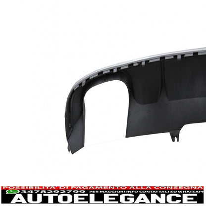 Diffusore mantovana paraurti posteriore adatto per audi a4 b9 8w berlina/avant (2016-2018) s4 design per s-line