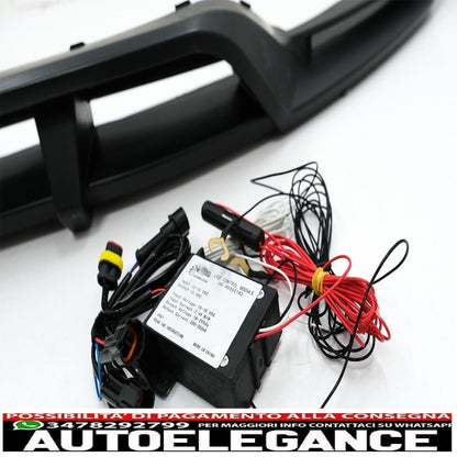 Spoiler per paraurti anteriore con led drl, estensione con diffusore per paraurti posteriore, adatto per Mercedes Classe G Facelift W463 W464 (2018-up)