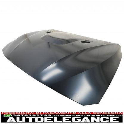 cofano cofano con parafanghi anteriori nero adatto a bmw serie 3 f30 f31 (2011-2019) m3 gts look AUTOELEGANCERICAMBI