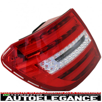 body kit suitable for mercedes c-class w204 restyling (2007-2015) with led rear lights 