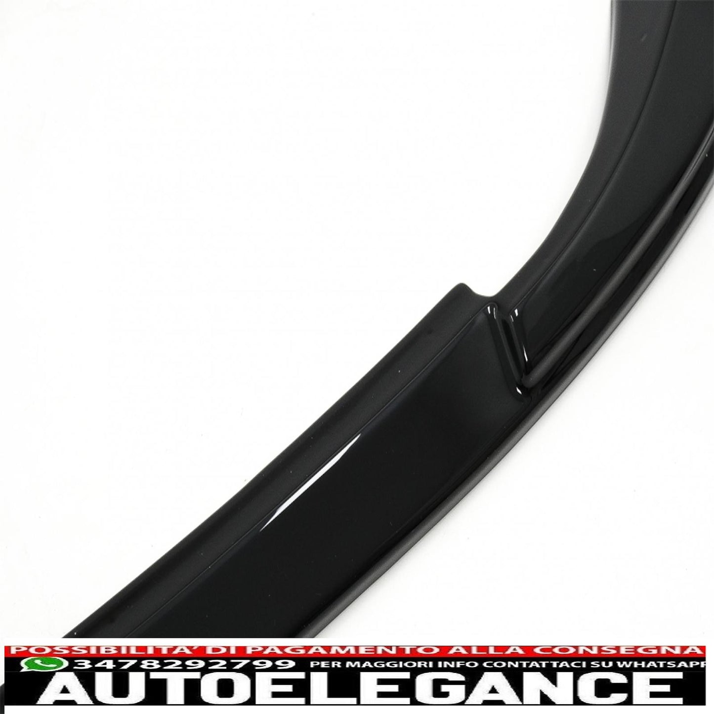 Front Bumper Lip Extension Spoiler Fit For VW Golf 8 (2020 Onwards) Standard Piano Black