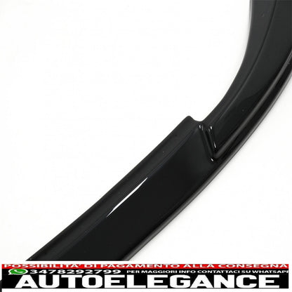 Front Bumper Lip Extension Spoiler Fit For VW Golf 8 (2020 Onwards) Standard Piano Black