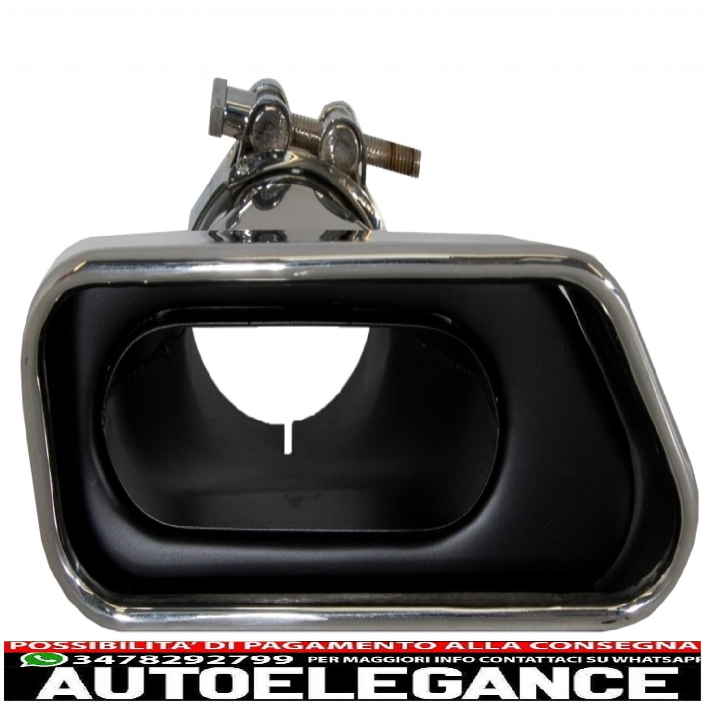 diffusore d'aria a doppia uscita adatto per bmw f10 serie 5 (2011-2017) design m-performance con terminali di scarico v8 lci design quadrato