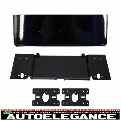 diffusore paraurti posteriore adatto per audi a4 b8 facelift (2012-2015) con terminali di scarico e griglia senza badge design rs4