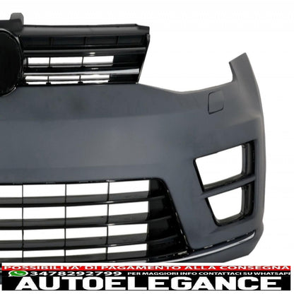 front bumper with led headlights dynamic sequential cornering lights suitable for vw golf vii 7 (2013-2017) r-line look