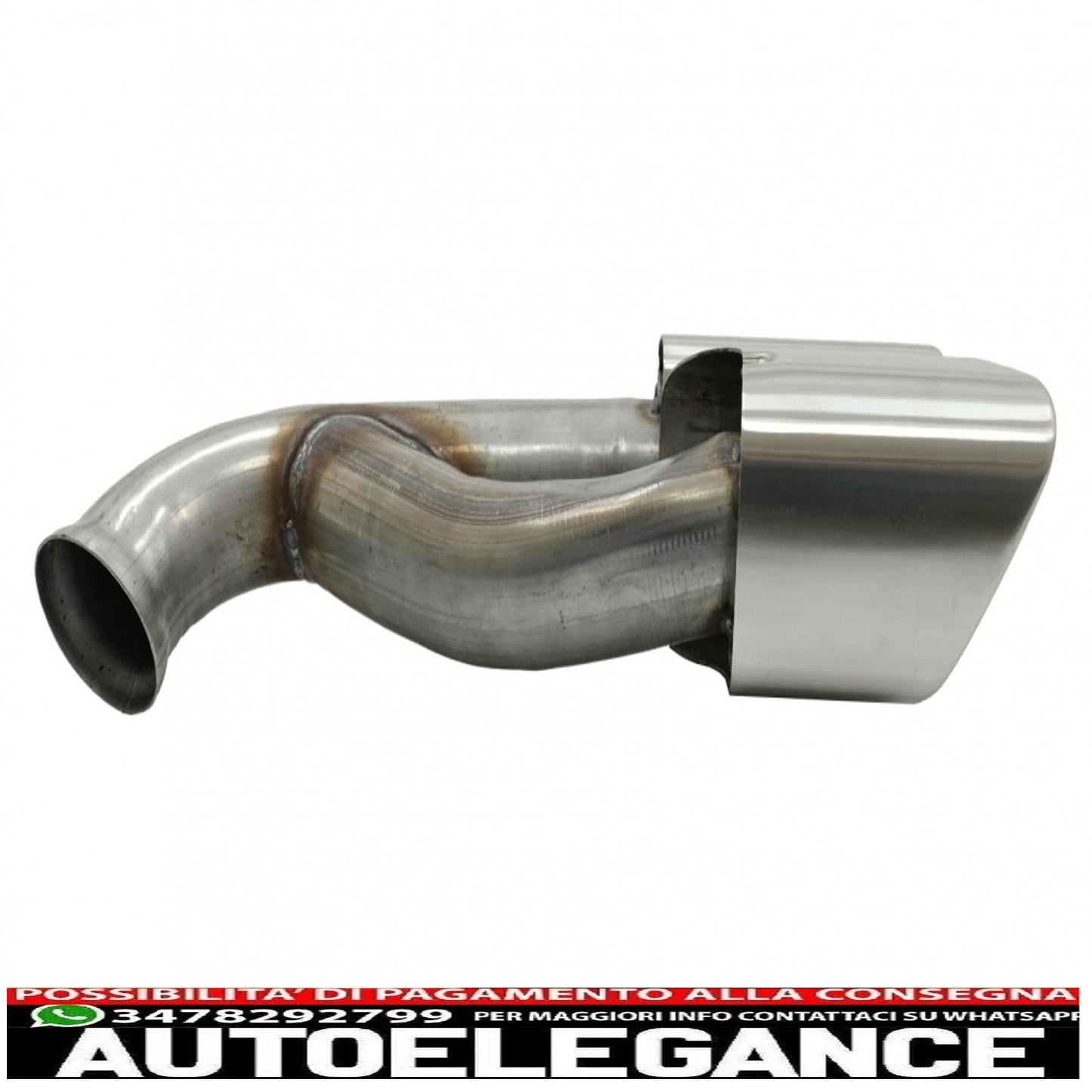 dual exhaust tips exhaust tips suitable for porsche cayenne 92a facelift (10/2014-2017) turbo design 