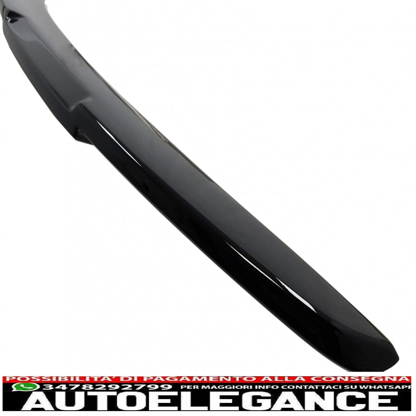 Trunk Spoiler Lip Suitable For Mercedes E Class W213 (2016-2019) Piano Black