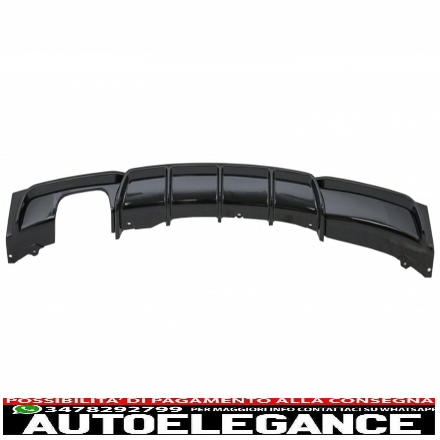 Spoiler paraurti anteriore spoiler paraurti posteriore diffusore nero lucido adatto per BMW serie 3 F30 F31 (2011-up) design m-performance